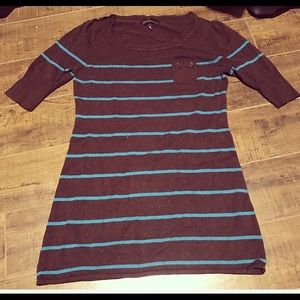 Blue/Brown Sweater Dress/Top XL